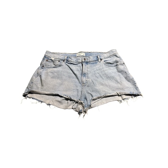 Abercrombie & Fitch Pants - Abercrombie Women's Curve Love Denim Short, Size 34/18 The Mom Short Mid Rise